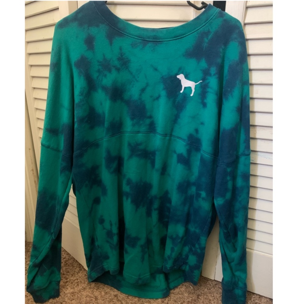PINK BRAND TIE DYE